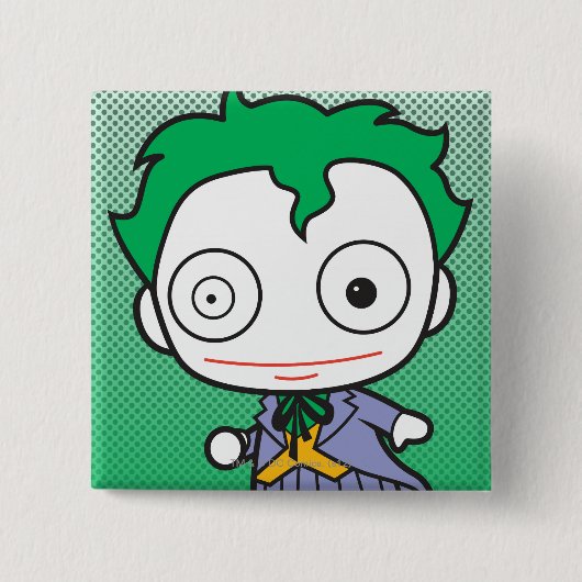 Mini Joker Vierkante Button 5,1 Cm (Voorkant)