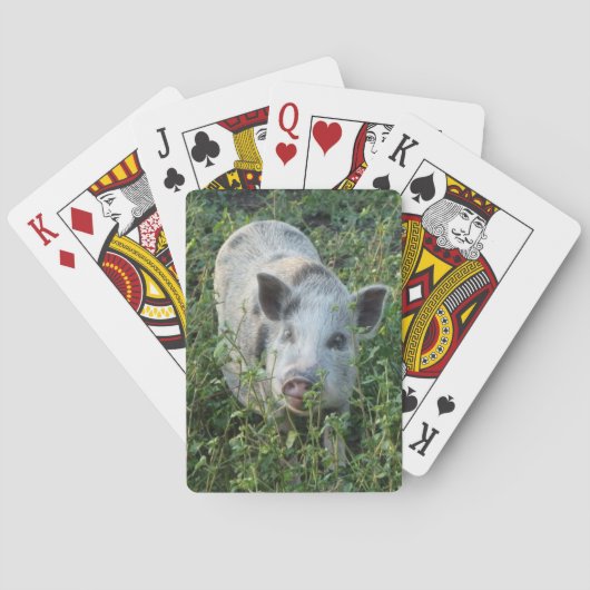 Mini Juliana Pet Pig Pokerkaarten (Achterkant)