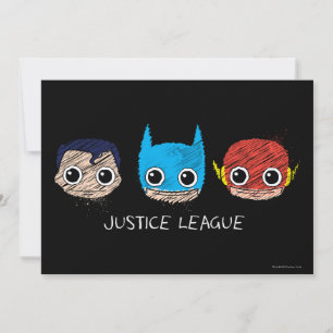 Mini Justice League Head Sketch