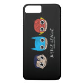 Mini Justice League Head Sketch Case-Mate iPhone Case (Achterkant)