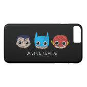 Mini Justice League Head Sketch Case-Mate iPhone Case (Achterkant (Horizontaal))