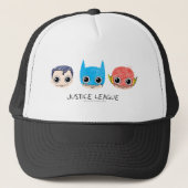 Mini Justice League Head Sketch Trucker Pet (Voorkant)