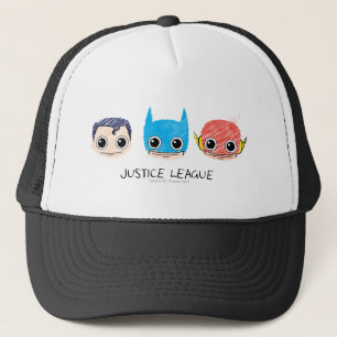 Mini Justice League Head Sketch Trucker Pet
