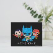 Mini Justice League Sketch Briefkaart (Staand voorkant)