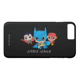 Mini Justice League Sketch iPhone 8/7 Plus Hoesje