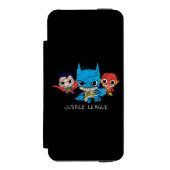 Mini Justice League Sketch Incipio iPhone Portemonnee Hoesje (Voorkant Agenda)