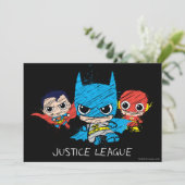 Mini Justice League Sketch Kaart (Staand voorkant)