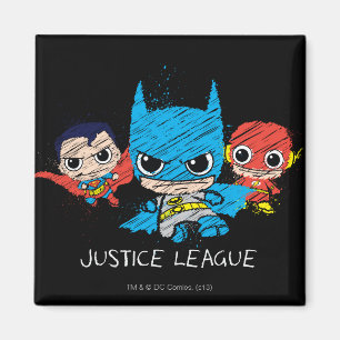 Mini Justice League Sketch Magneet
