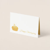 Mini Kaart-Goud Folie-Thanksgiving Folie Kaarten (Voorkant)