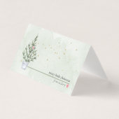 Mini Kerstbriefkaarten met Jouw naam Visitekaartje (Voorkant)