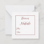 Mini Kerstcadeautag Burgundy Notitiekaartje (Achterkant)