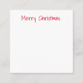 Mini-kerstkaart Informatiekaartje (Achterkant)