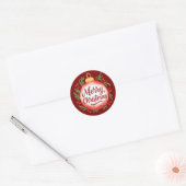 Mini Kerststickerset – Uitspraken voor de Feestdag Ronde Sticker (Envelop)