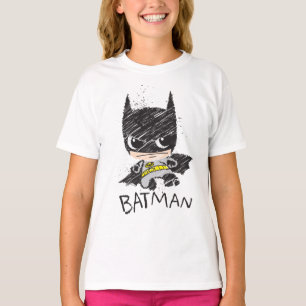 Mini Klassieke Batman Schets T-shirt