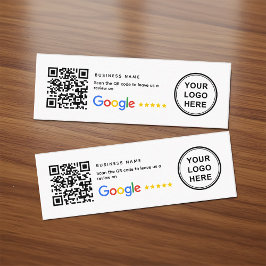 Mini kleine QR-code Google Review zakelijke invoeg Visitekaartje