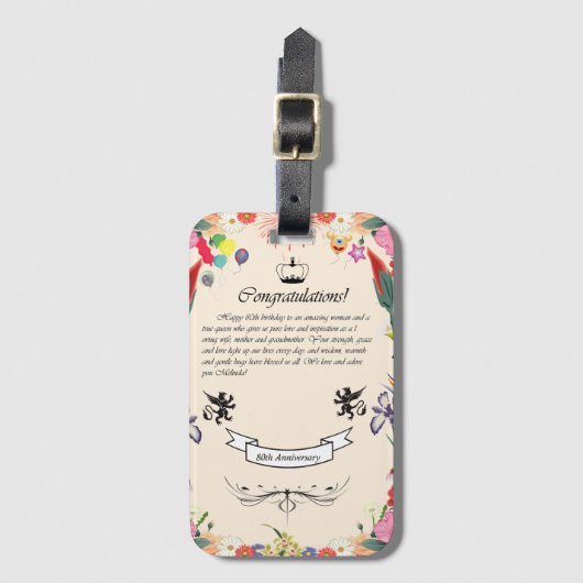 Mini-klembord Bagagelabel (Voorkant (verticaal))