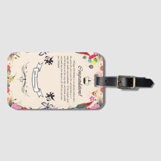 Mini-klembord Bagagelabel (Voorkant (horizontaal))