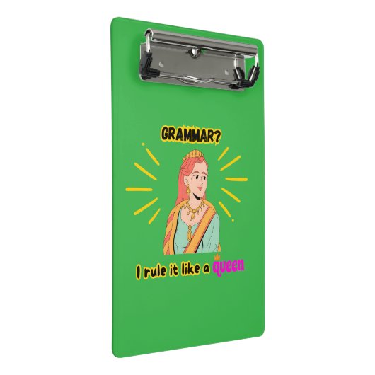 Mini Klembord: Grammatica Queen Mini Klembord (Schuin)