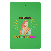 Mini Klembord: Grammatica Queen Mini Klembord (Achterkant)