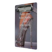 Mini Klembord Hoofd hiel, en normen, Hoog! (Angled2)