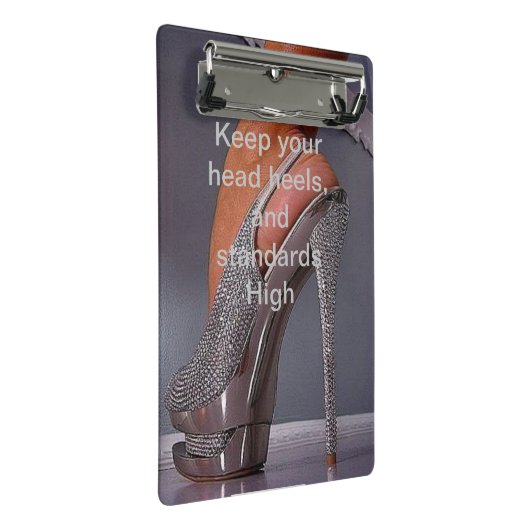 Mini Klembord Hoofd hiel, en normen, Hoog! (Schuin)