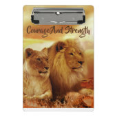 Mini Klembord Leeuwen Moed Sterkte (Voorkant)