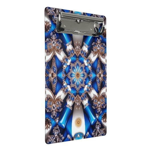 Mini klembord met Argentijnse kleuren (Schuin)