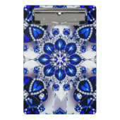 Mini klembord met blauw-witte kleuren (Voorkant)