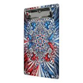 Mini klembord met Franse kleuren Abstract Design (Angled2)