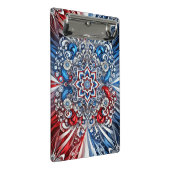 Mini klembord met Franse kleuren Abstract Design (Schuin)