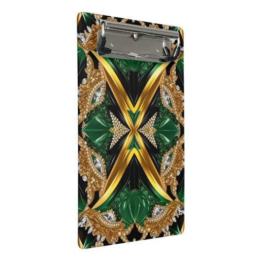 Mini klembord met Jamaicaanse kleuren (Schuin)