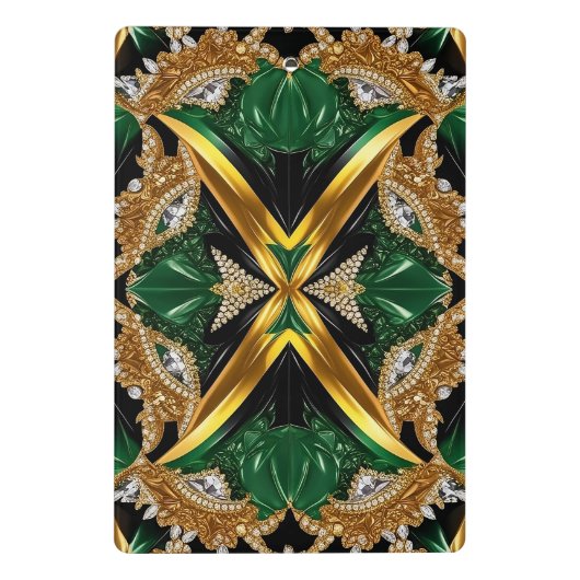 Mini klembord met Jamaicaanse kleuren (Achterkant)