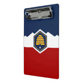 Mini klembord met nieuwe vlag van Utah, VS (Angled2)