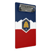 Mini klembord met nieuwe vlag van Utah, VS (Schuin)