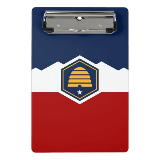 Mini klembord met nieuwe vlag van Utah, VS (Voorkant)