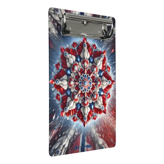 Mini klembord met Noorse kleuren (Schuin)