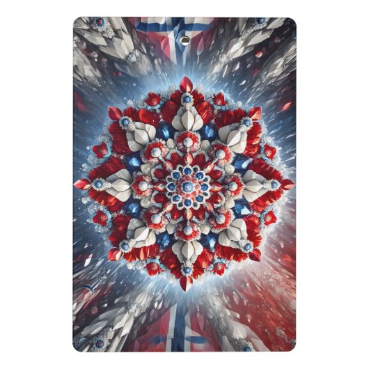 Mini klembord met Noorse kleuren (Achterkant)