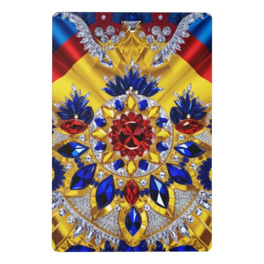 Mini klembord met Roemenië Kleuren (Achterkant)