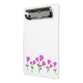 Mini klembord met roze bloemen (Angled2)