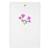 Mini klembord met roze bloemen (Achterkant)