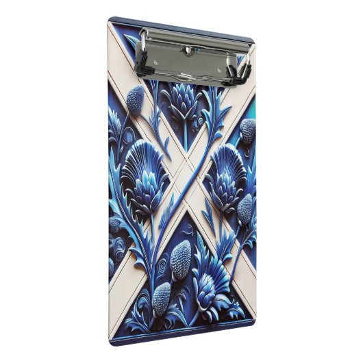 Mini klembord met Schotse distels (Schuin)