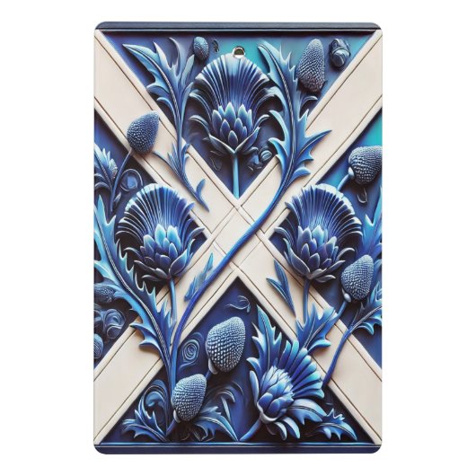 Mini klembord met Schotse distels (Achterkant)