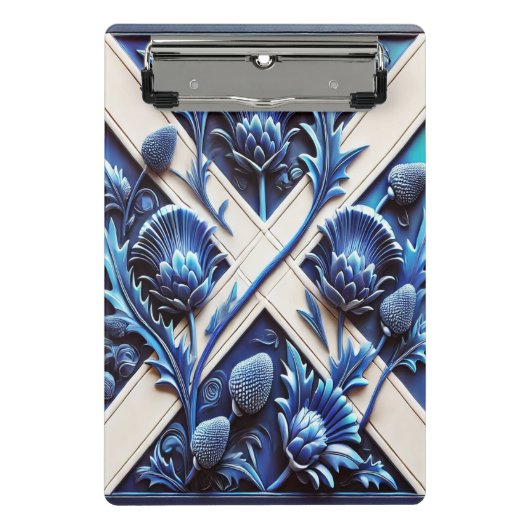 Mini klembord met Schotse distels (Voorkant)