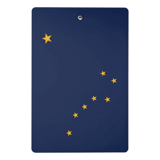 Mini klembord met vlag van Alaska, Verenigde State (Achterkant)