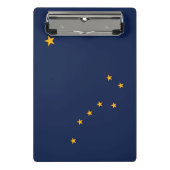 Mini klembord met vlag van Alaska, Verenigde State (Voorkant)