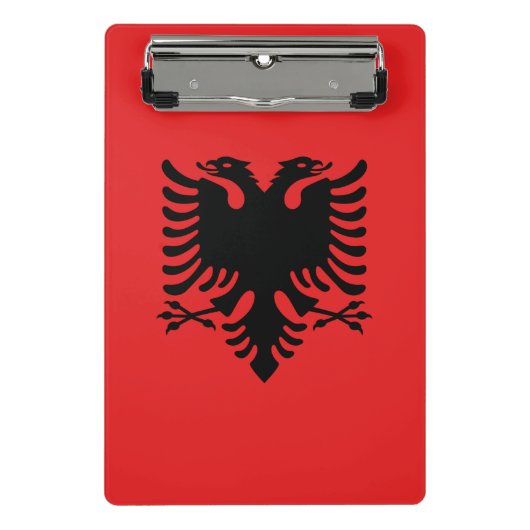 Mini klembord met vlag van Albanië (Voorkant)