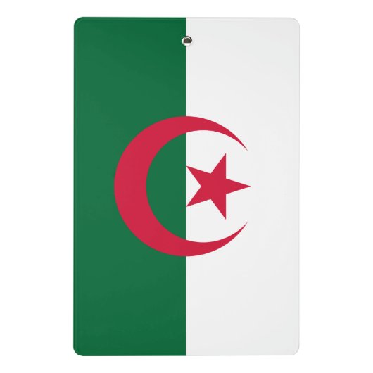 Mini klembord met vlag van Algerije (Achterkant)