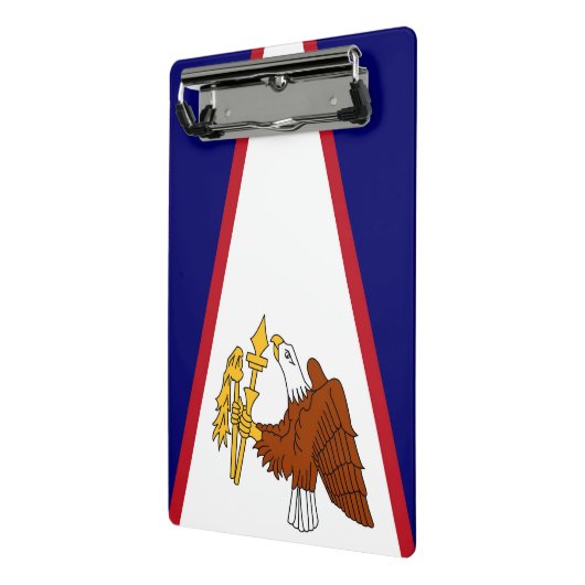 Mini klembord met vlag van Amerikaans-Samoa, Veren (Angled2)