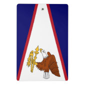 Mini klembord met vlag van Amerikaans-Samoa, Veren (Achterkant)