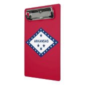 Mini klembord met vlag van Arkansas, Verenigde Sta (Angled2)